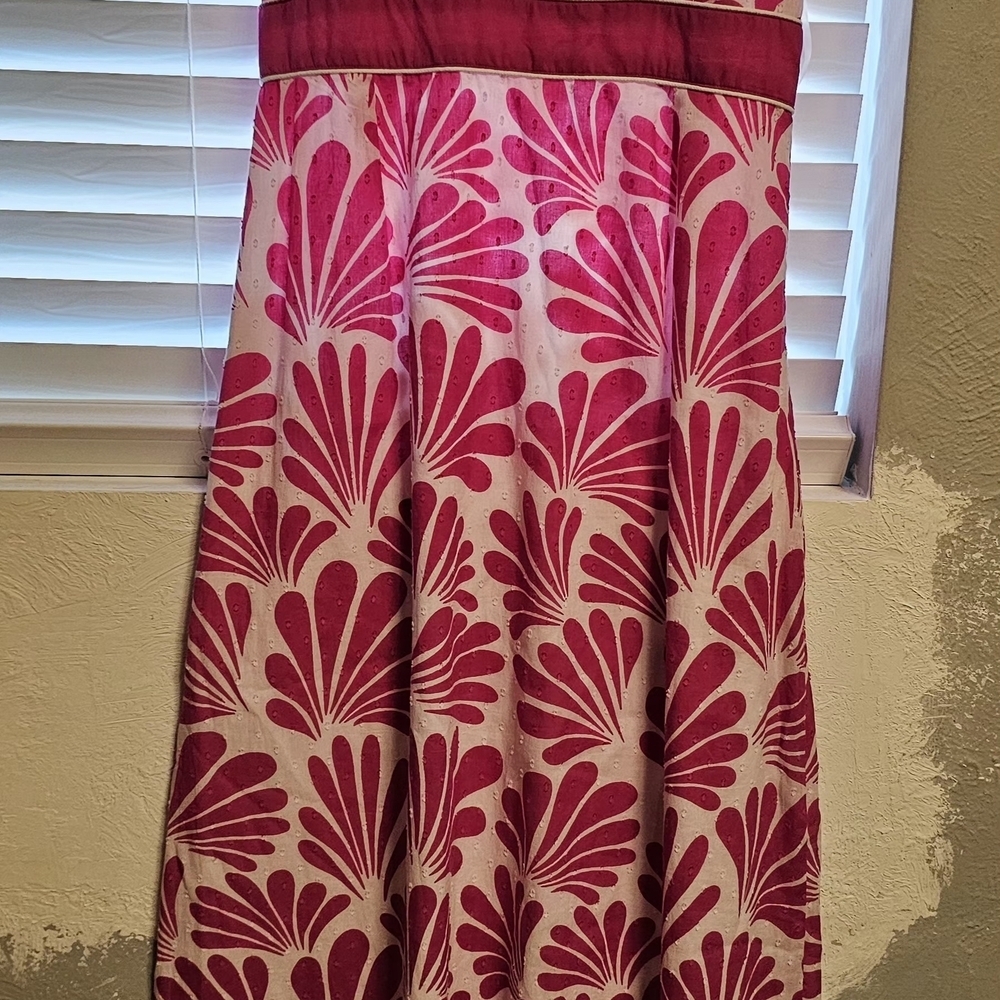 belk Pink and White Floral A-Line Maxi Dress (Item#104) - Picture 8 of 16